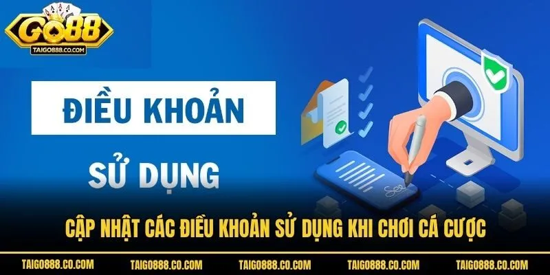 Cập nhật các điều khoản sử dụng khi chơi cá cược